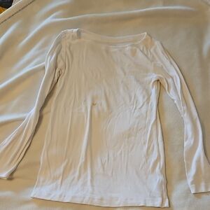 GAP Maternity White Long Sleeve Top